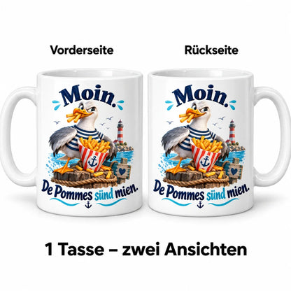 WS-Trend Möwe Kaffeetasse lustiger Spruch Keramik 330 ml Geschenktasse - WS-Trend.de