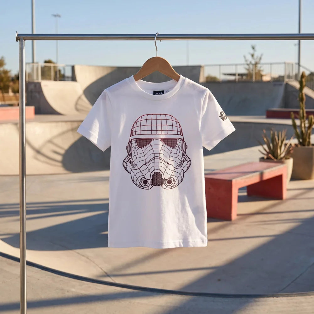 Disney Star Wars Storm Trooper T-Shirt Kurzarm Kinder Jungen Shirt 134 oder 152 - WS-Trend.de