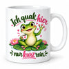 WS-Trend Frosch Tasse mit lustigem Spruch Keramik 330 ml Geschenktasse