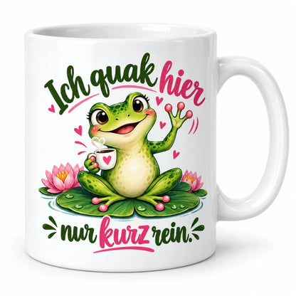 WS-Trend Frosch Tasse mit lustigem Spruch Keramik 330 ml Geschenktasse - WS-Trend.de