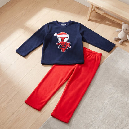 Marvel Spidey Kinder Coral Schlafanzug Pyjama Pulli Hose Gr. 98-116 - WS-Trend.de