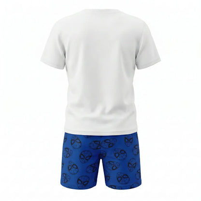 Marvel Spiderman Kinder kurz Pyjama Schlafanzug Shirt Shorts Gr. 98 bis 128 - WS-Trend.de
