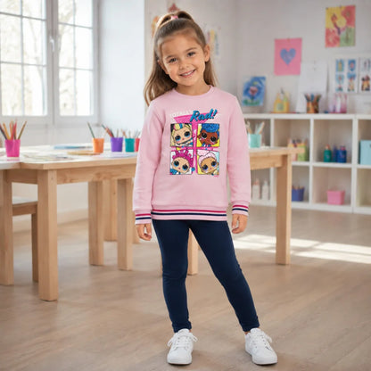 Sweater L.O.L. SURPRISE! LOL Surprise Kinder Mädchen Pullover Rosa Blau 100% Baumwoll - WS-Trend.de