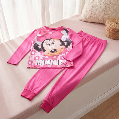 Schlafanzug Disney Minnie Maus Kinder Pyjama lang - WS-Trend.de
