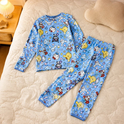 Hello Kitty Kinder Mädchen Schlafanzug Pyjama Shirt Hose Gr. 98-128 - WS-Trend.de