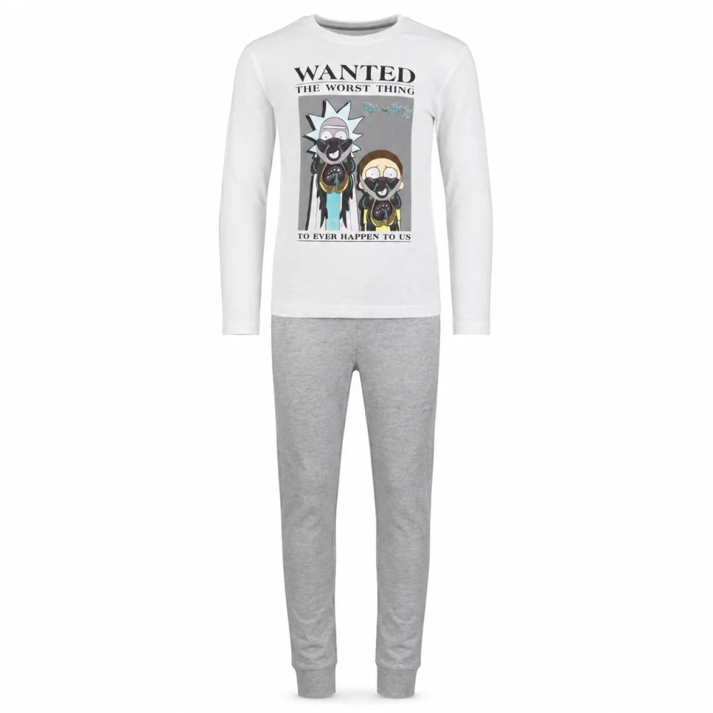 Schlafanzug Rick and Morty Kinder Jugend langarm Pyjama - WS-Trend.de