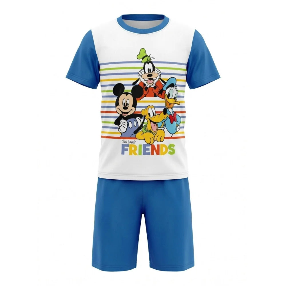 Disney Mickey Maus Goofy Donald Duck Kinder Jugend Schlafanzug Pyjama 98-128 - WS-Trend.de