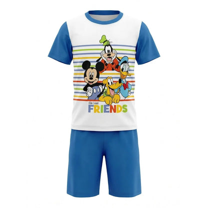 Disney Mickey Maus Goofy Donald Duck Kinder Jugend Schlafanzug Pyjama 98-128 - WS-Trend.de