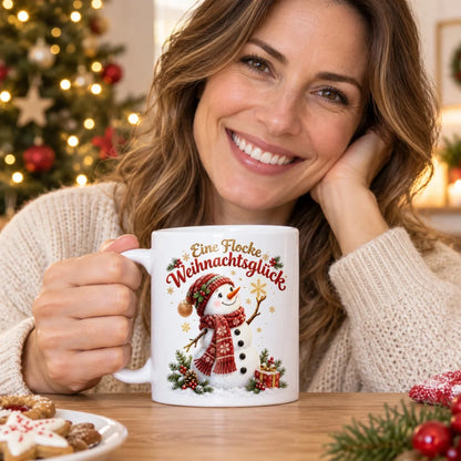 WS-Trend Flockenzauber Schneemann Tasse Keramik 330 ml für Weihnachten - WS-Trend.de