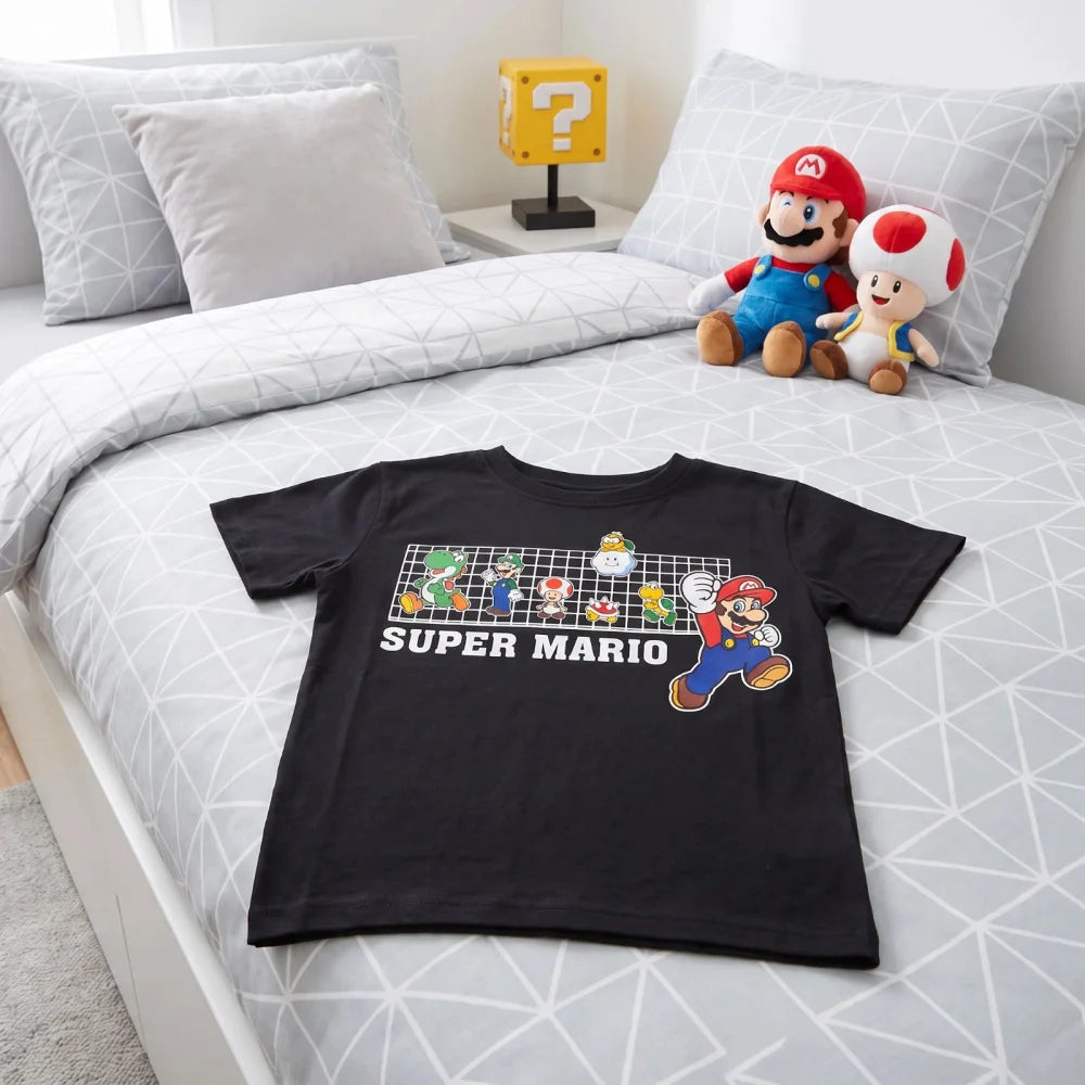 Super Mario Kinder T-Shirt Kurzarm Shirt Gr.98 Luigi Cooper Toady Bowser - WS-Trend.de