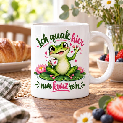 WS-Trend Frosch Tasse mit lustigem Spruch Keramik 330 ml Geschenktasse - WS-Trend.de
