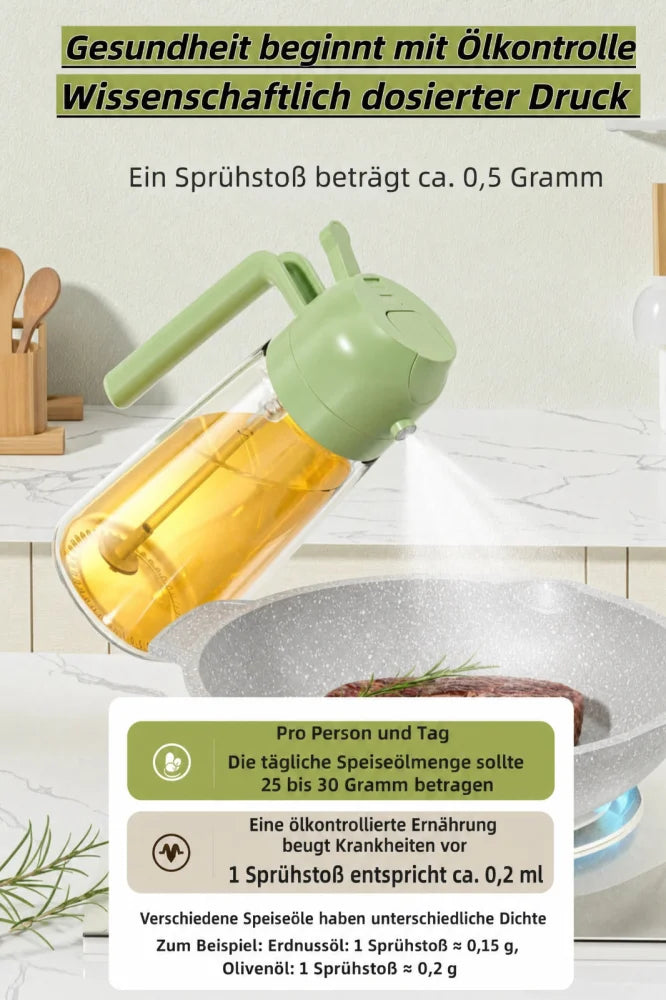 2-in-1-Ölspender und Ölsprüher Ölspenderflasche für Küchenspray 470 ml - WS-Trend.de
