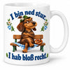 WS-Trend Dackel Tasse bayerischer Spruch Keramik 330 ml für Kaffeefans