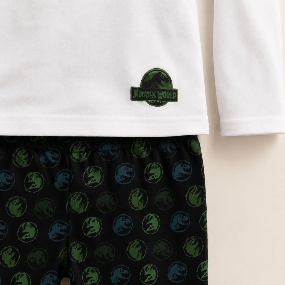 Jurassic World T-Rex Jungen Kinder Pyjama Schlafanzug 100% Baumwolle Gr. 104-116 - WS-Trend.de
