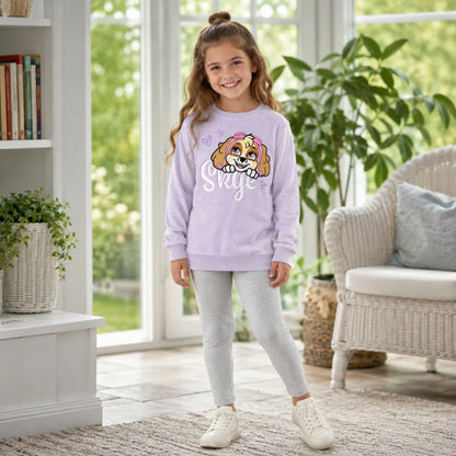 Sweater PAW PATROL Skye Kinder Mädchen Velour Pullover Pulli Gr. 98 - WS-Trend.de