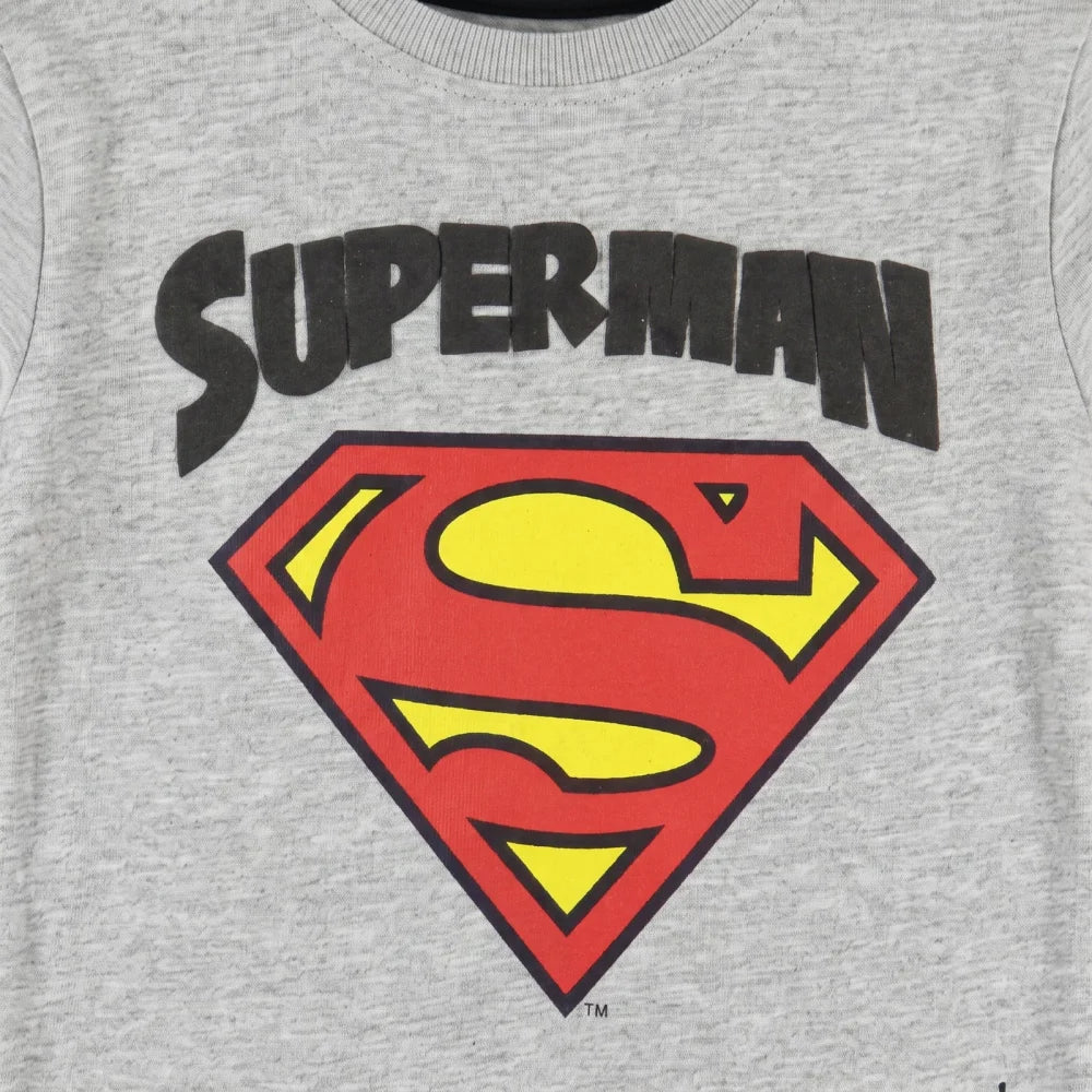 Print-Shirt DC Comics Superman Kinder Jungen langarm T-Shirt Langarmshirt Gr. 104 - WS-Trend.de