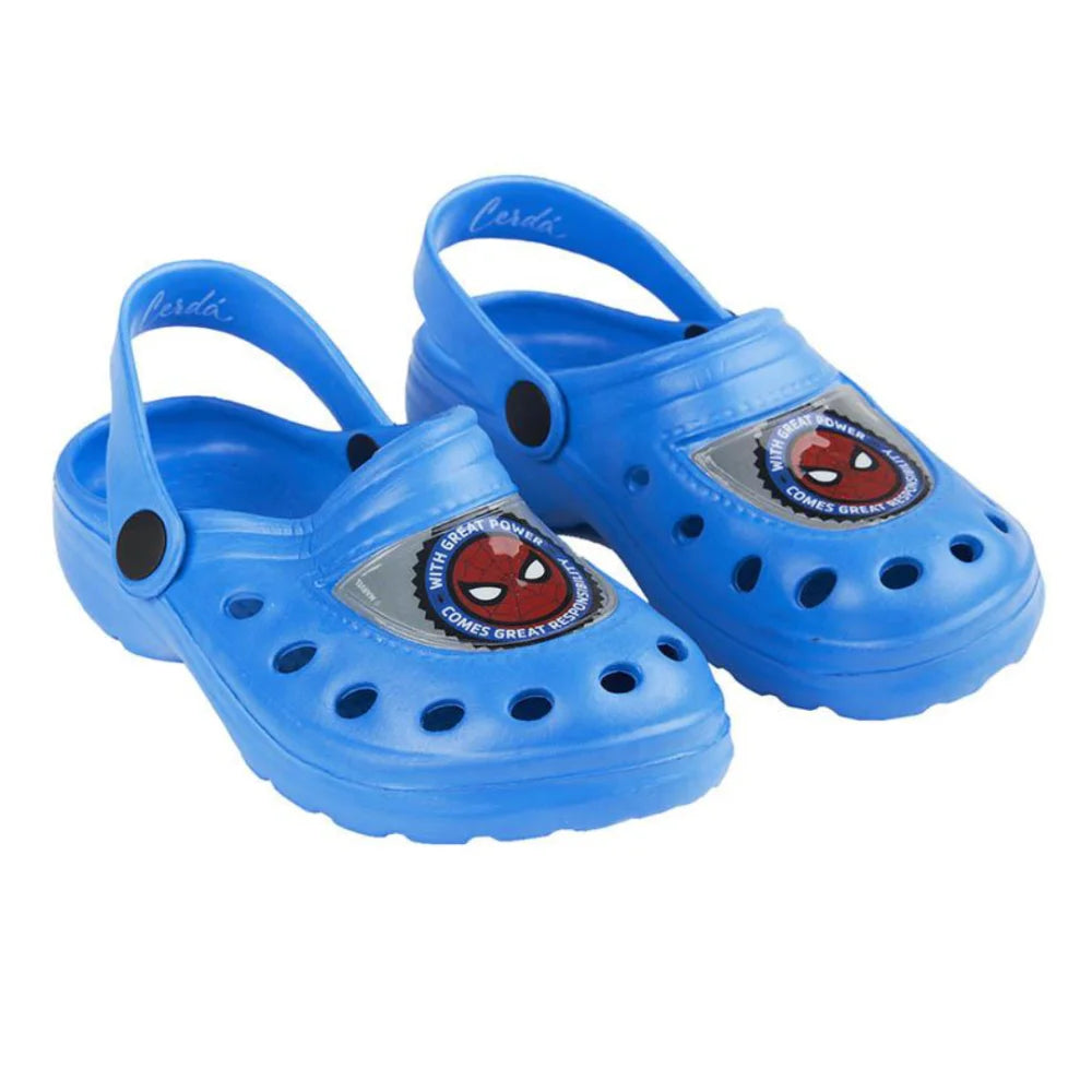 Marvel Spiderman Jungen Clogs - Kinder Sandalen Badeschuhe Latschen Gr. 24-25 - WS-Trend.de