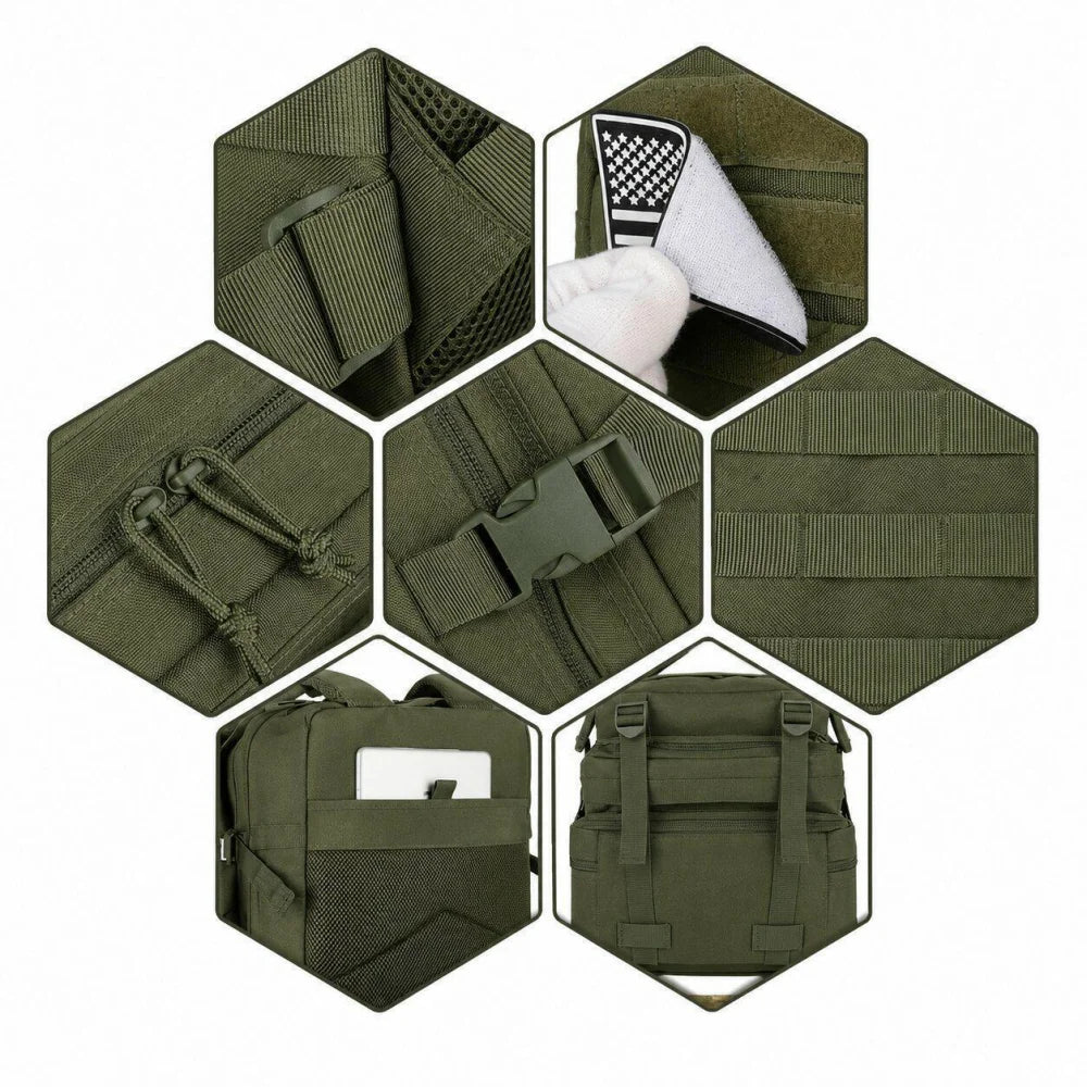 Taktischer Mehrzweck-Rucksack Militär-Rucksack Armee Touristen ca. 45 L - WS-Trend.de