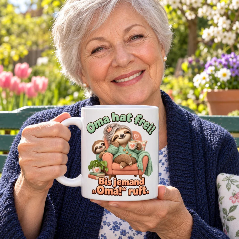 WS-Trend Faultieroma Tasse 330 ml Geschenk für Oma mit lustigem Spruch - WS-Trend.de