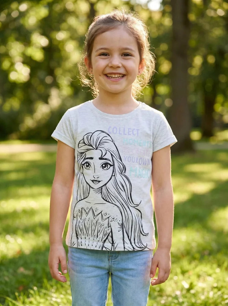 Disney Eiskönigin T-Shirt Kinder Mädchen Top Elsa Gr. 104 - 134 - WS-Trend.de