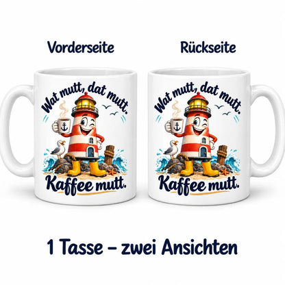 WS-Trend Leuchtturm Tasse lustiger Spruch Keramik 330 ml Geschenktasse - WS-Trend.de