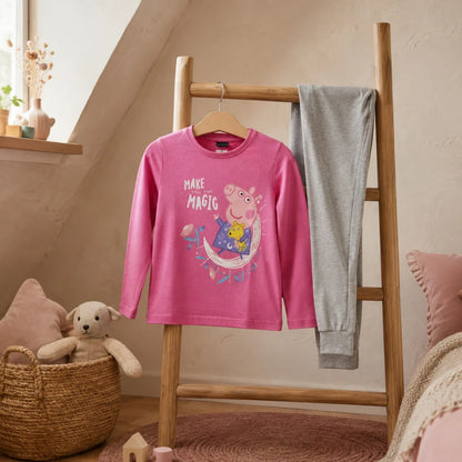 Peppa Wutz Pig Kinder Mädchen Schlafanzug Pyjama Gr. 92 bis 116 - WS-Trend.de