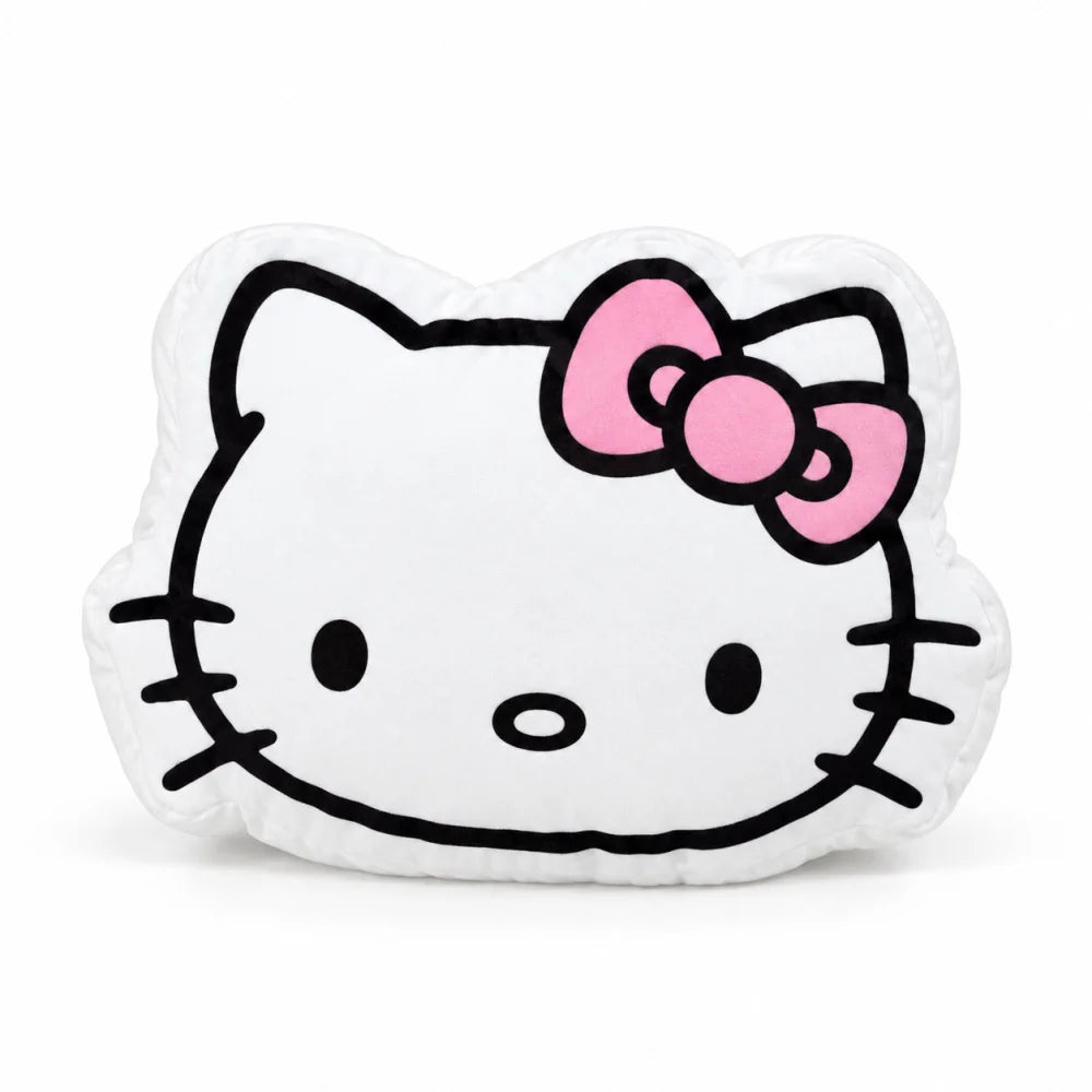 Hello Kitty 3D Dekokissen Kopfform 35x30 cm Weiß Rosa - WS-Trend.de