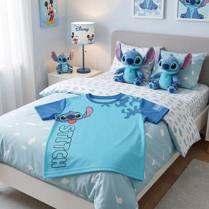 Disney Stitch Kinder Jungen T-Shirt Kurzarm Shirt Gr. 98 100% Baumwolle - WS-Trend.de