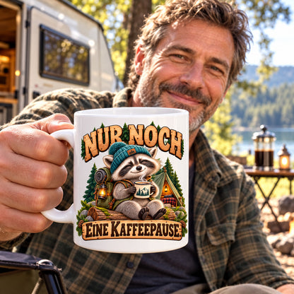 Camping Tasse Spruch Keramik 330 ml Geschenk Camper Wohnmobil Urlauber