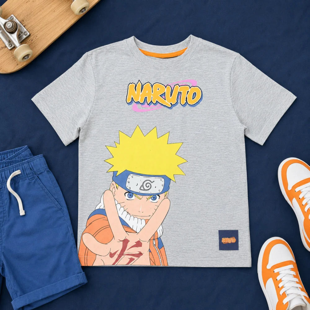 Anime Naruto Shippuden Kinder Jungen kurzarm Shirt T-Shirt Gr. 116-128 Baumwolle - WS-Trend.de
