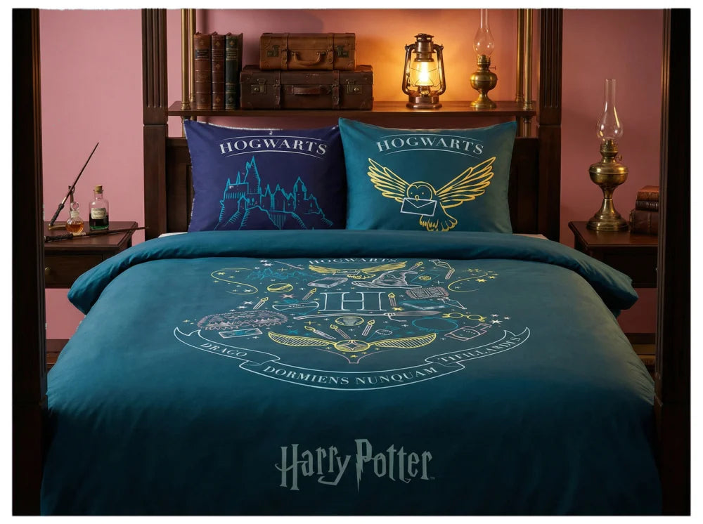 Harry Potter Kinder Bettwäsche Mikrofaser 2tlg Set 135/140x200 Garnitur Bezug - WS-Trend.de