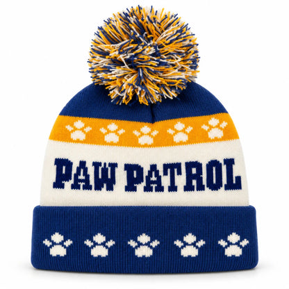Paw Patrol Chase Kinder Jungen Winter Bommel Mütze Gr. 52-54 - WS-Trend.de