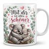 Koala-Tasse für Lieblingsmenschen - Geschenk zum Jahrestag weiß 330 ml