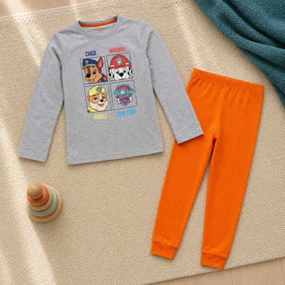 Paw Patrol Kinder Jungen langarm Schlafanzug Pyjama 100% Baumwolle Gr. 110-128 - WS-Trend.de