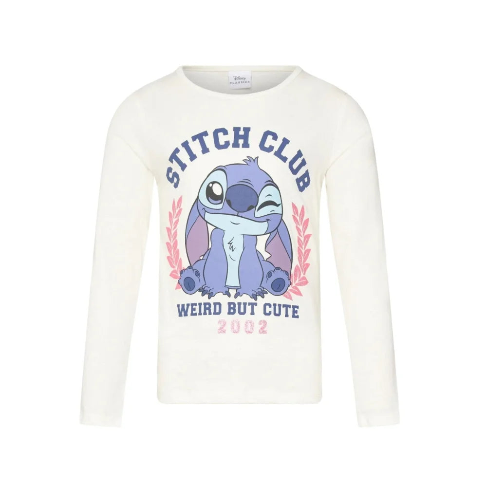 Disney Lilo und Stitch Kinder Mädchen Langarmshirt Shirt Gr. 98-128 - Baumwolle - WS-Trend.de