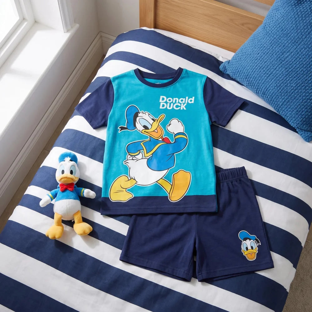 Print-Shirt Disney Donald Duck Kinder Jungen Sommerset Shorts plus T-Shirt - WS-Trend.de
