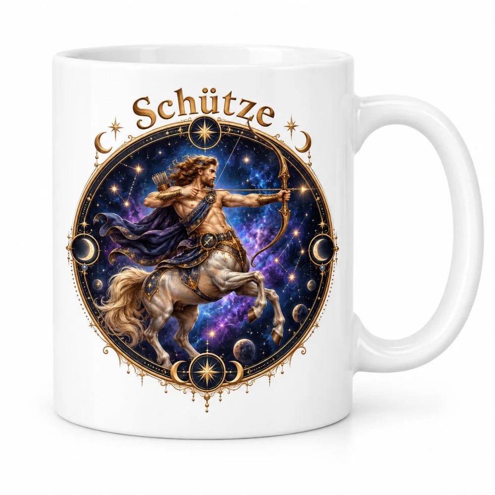 WS-Trend Sternzeichen Tasse Schütze mystisch Keramik 330 ml Geschenk - WS-Trend.de