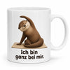 Yoga-Otter Kaffeetasse - Geschenkidee mit Spruch - beidseitig bedruckt