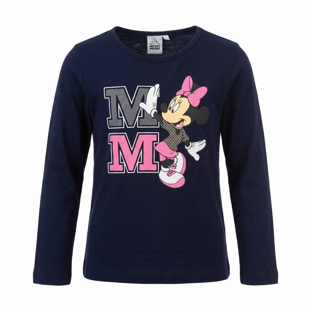 Print-Shirt Disney Minnie Maus Kinder Mädchen Langarmshirt Shirt - WS-Trend.de