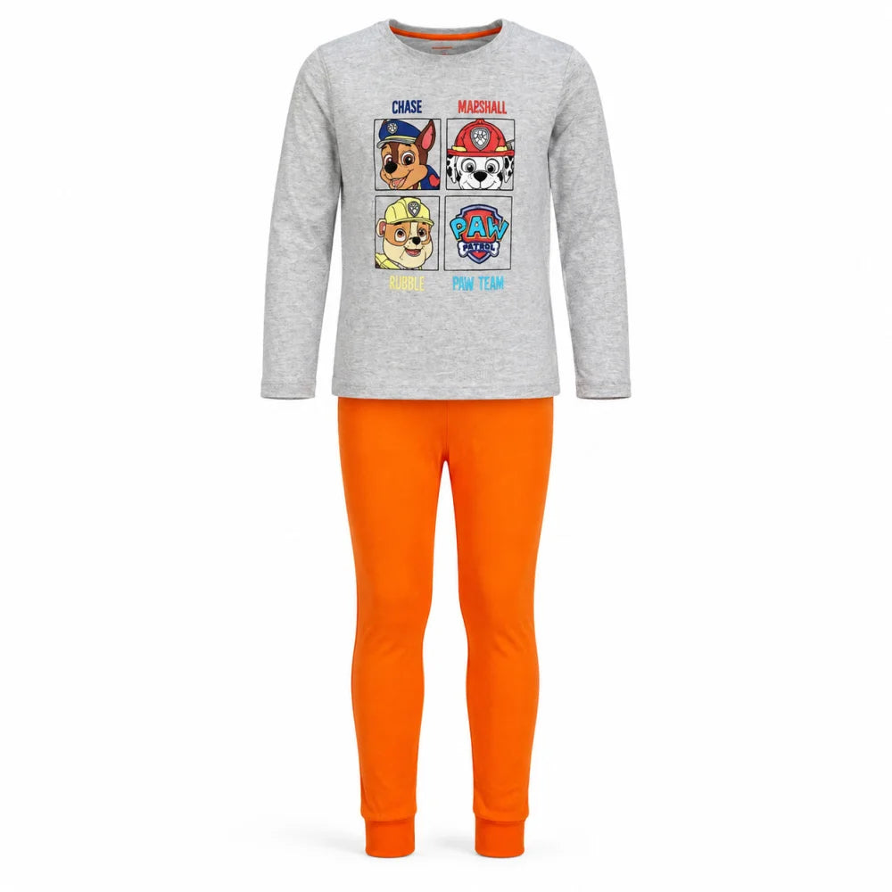 Paw Patrol Kinder Jungen langarm Schlafanzug Pyjama 100% Baumwolle Gr. 110-128 - WS-Trend.de