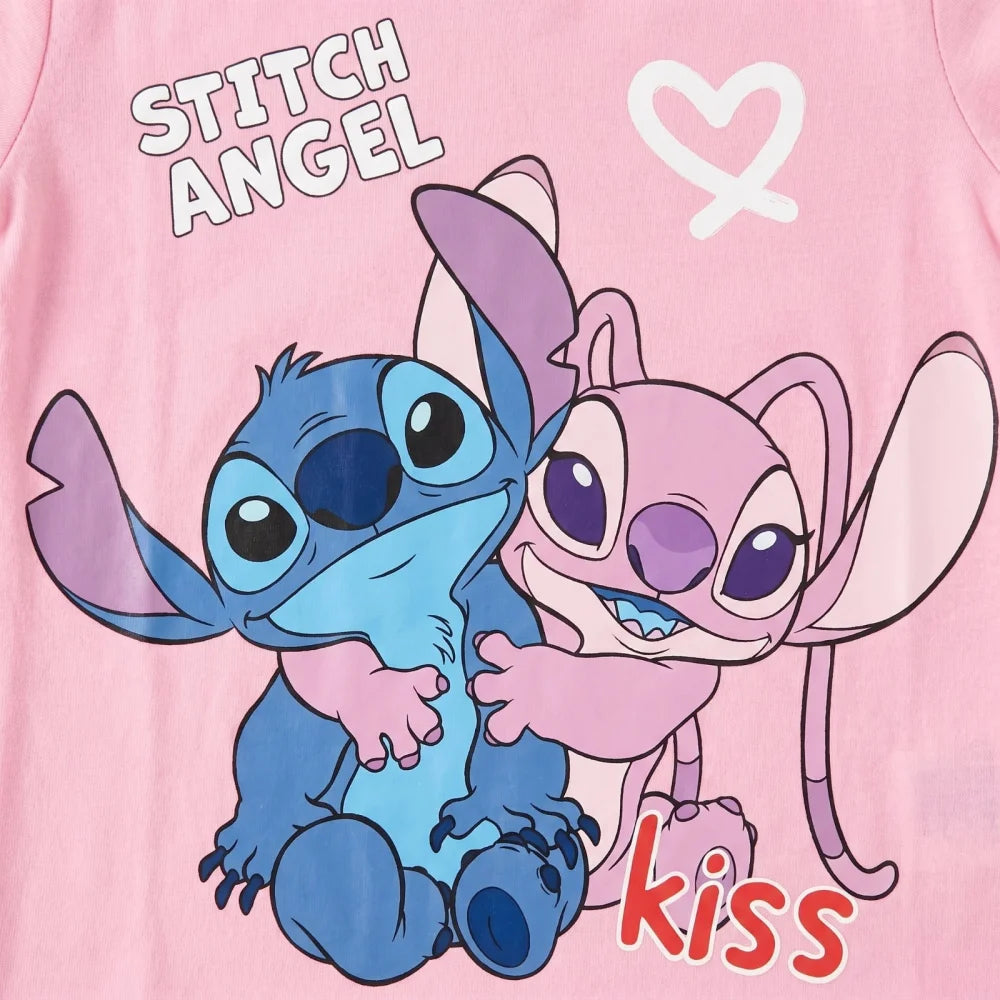 Disney Stitch Kinder Mädchen T-Shirt Kurzarm Shirt Gr. 98 bis 128 Baumwolle - WS-Trend.de