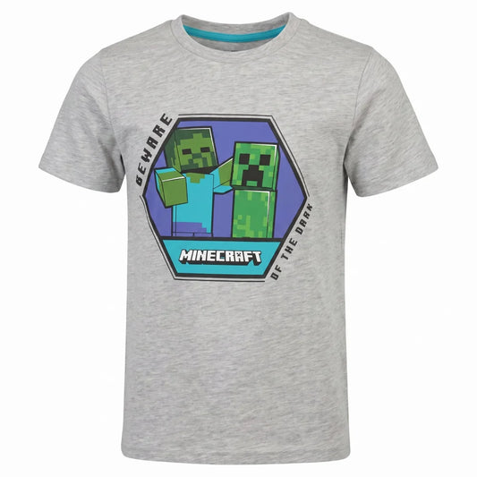 Minecraft Gamer Creeper Zombie Kinder T-Shirt Kurzarm Shirt Gr. 116 - WS-Trend.de