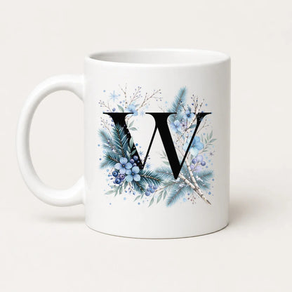 Winter Tasse A-Z Buchstaben 325 ml Keramik Geschenkidee personalisiert - WS-Trend.de