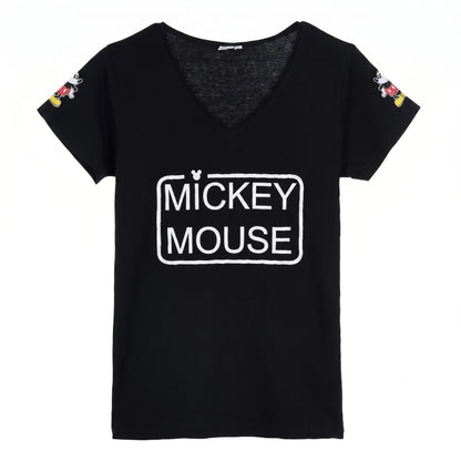 Print-Shirt Disney Mickey Maus Damen kurzarm Shirt T-Shirt Gr. S-XL 100% Baumwolle - WS-Trend.de