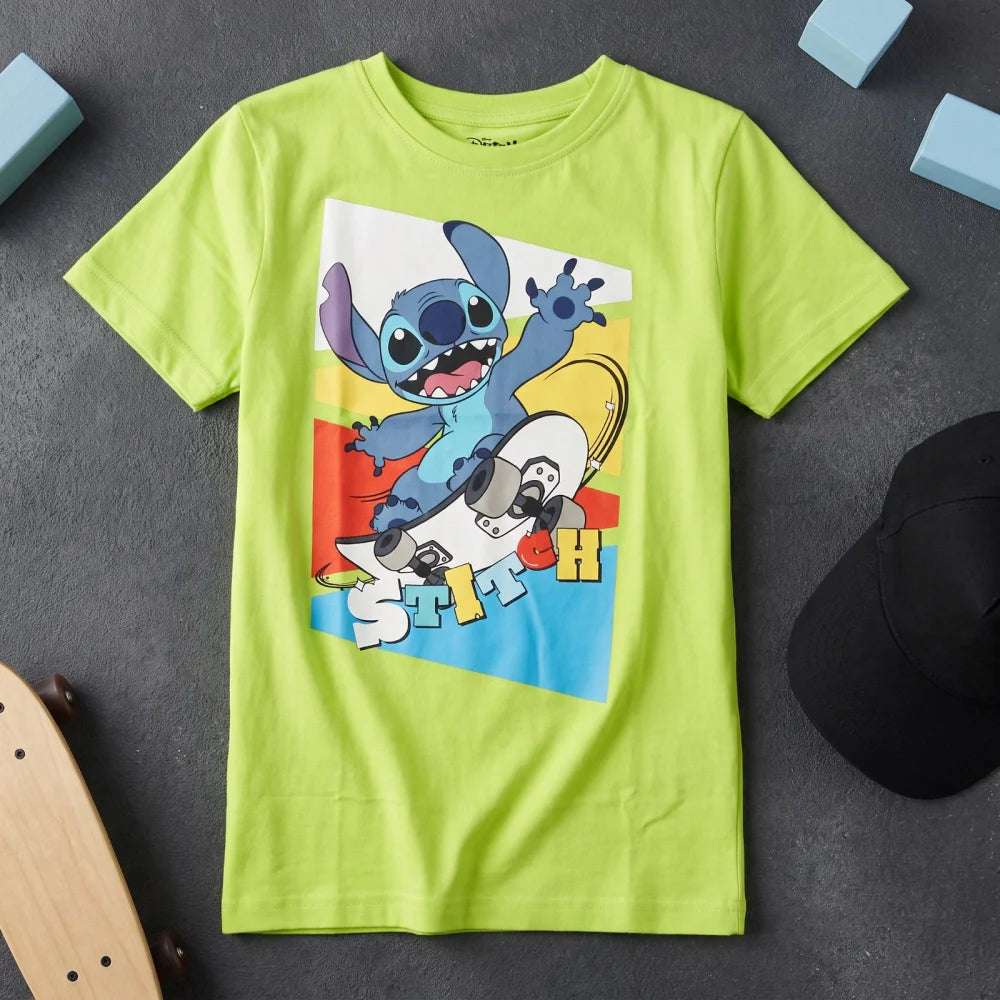 Disney Lilo und Stitch Jungen Kinder kurzarm T-Shirt Shirt Gr. 98-122 Baumwolle - WS-Trend.de