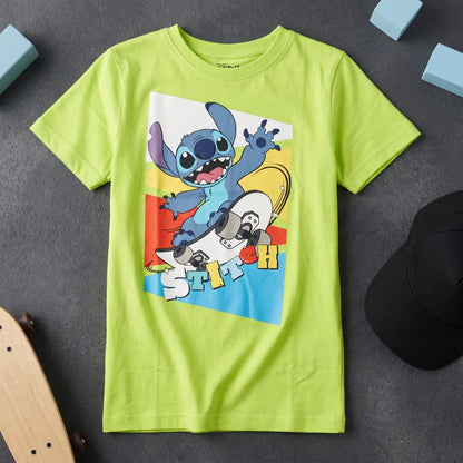 Disney Lilo und Stitch Jungen Kinder kurzarm T-Shirt Shirt Gr. 98-122 Baumwolle - WS-Trend.de