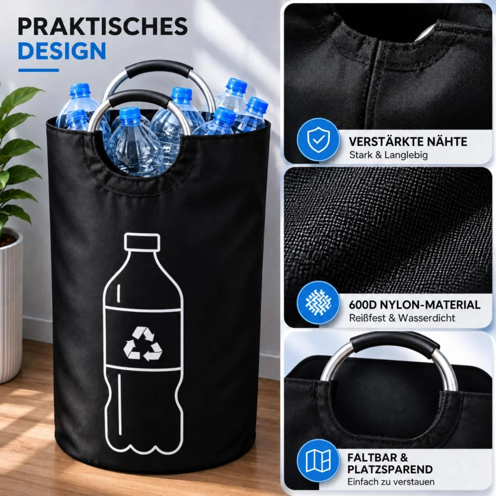 Müllsackständer Pfandflaschen Sammelbehälter Groß Aufbewahrung Softgrip 85 L - WS-Trend.de