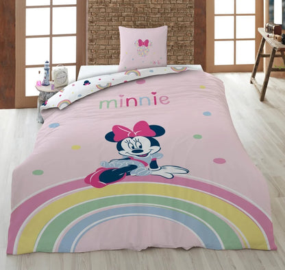 Disney Minnie Maus Kinder Mikrofaser Bettwäsche 2tlg. Set 135-140x200 65x65 - WS-Trend.de