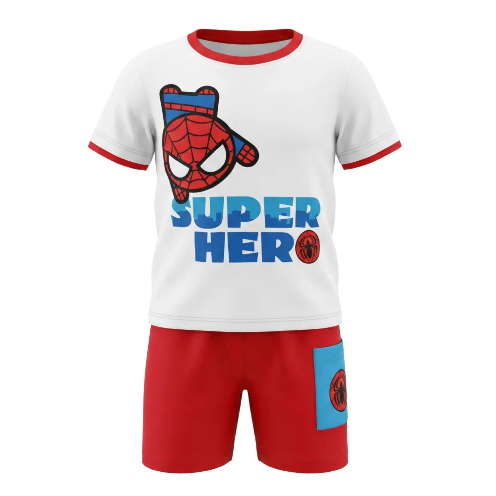 Marvel Spiderman Baby Kurzarm Shirt und Shorts Gr. 68 oder 80 - WS-Trend.de