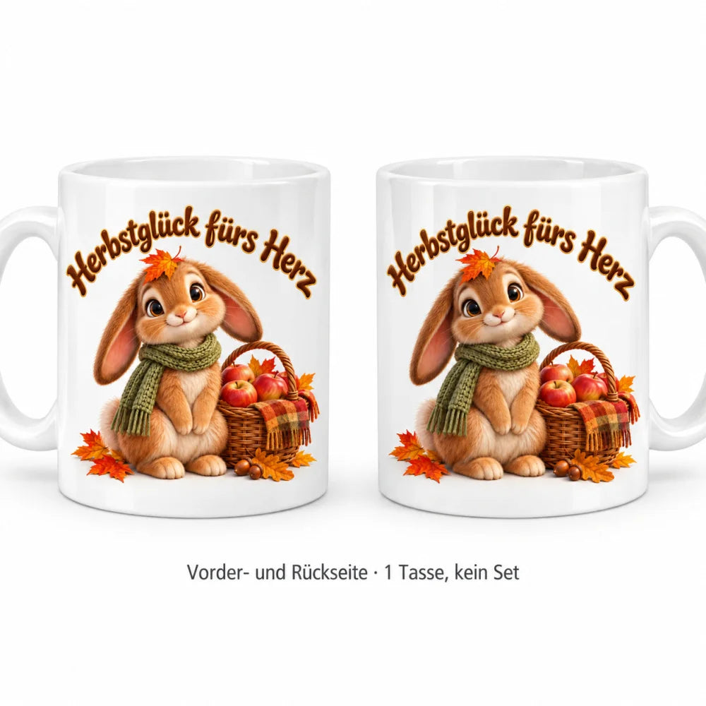 WS-Trend Herbst Tasse Hase mit Spruch Keramik 330 ml - WS-Trend.de